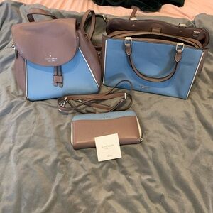 Kate Spade Leila Color-block Bag Bundle